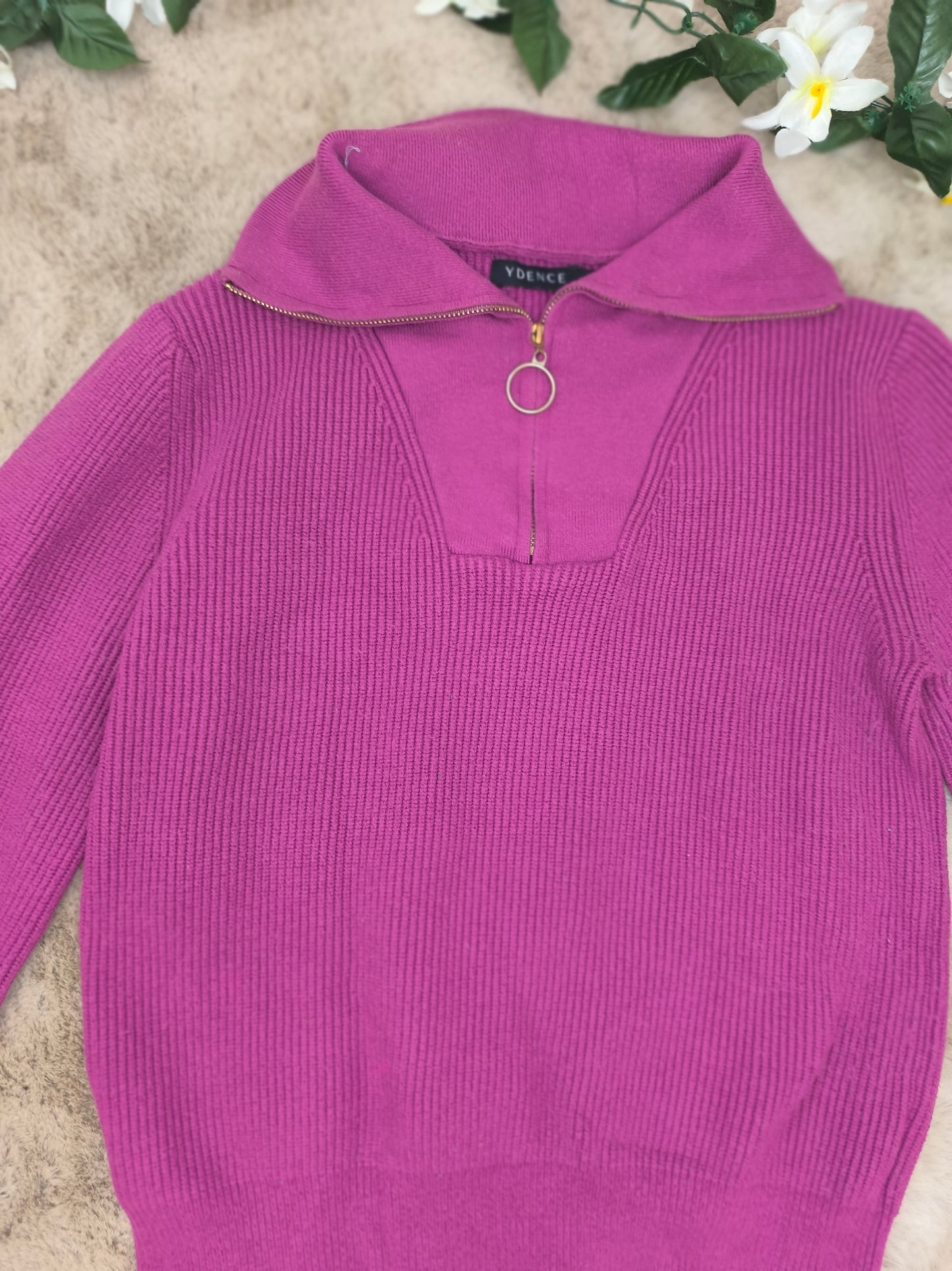 Pull rose fushia T.36