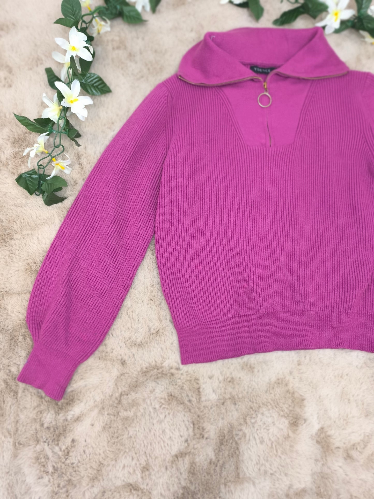 Pull rose fushia T.36